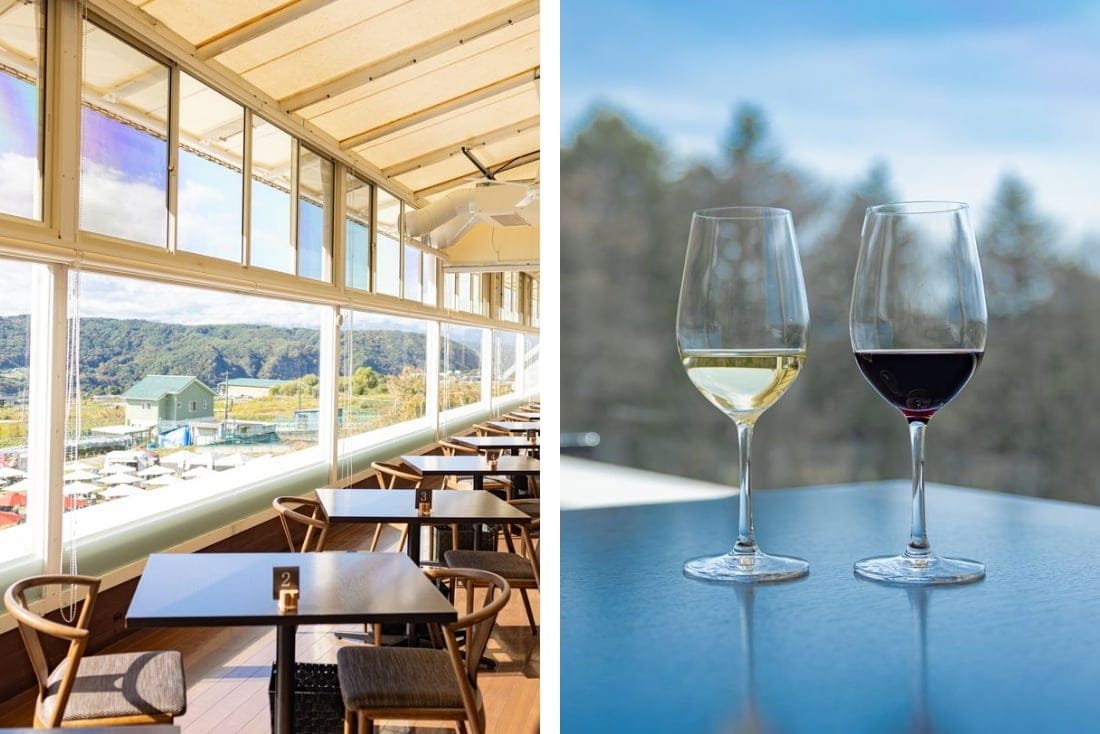 ぶどう畑を眺めながらプレミアムワインをテイスティング