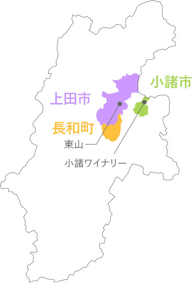 長野県上田市塩田平東山地区の地図